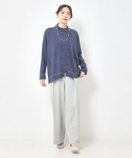 CORDIER / コルディア カーディガン・ボレロ | 【M～3Lサイズ／アンサンブル／洗える】エターナルニットVネックカーディガン | 詳細16