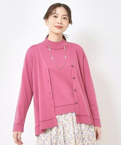 CORDIER / コルディア カーディガン・ボレロ | 【M～3Lサイズ／アンサンブル／洗える】エターナルニットVネックカーディガン | 詳細19