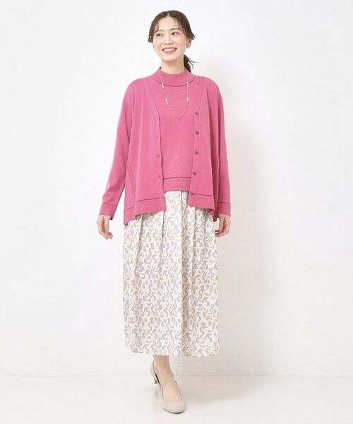 CORDIER / コルディア カーディガン・ボレロ | 【M～3Lサイズ／アンサンブル／洗える】エターナルニットVネックカーディガン | 詳細20