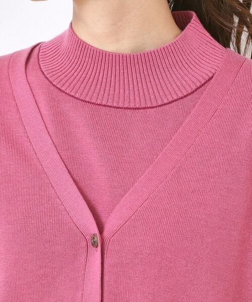 CORDIER / コルディア カーディガン・ボレロ | 【M～3Lサイズ／アンサンブル／洗える】エターナルニットVネックカーディガン | 詳細4