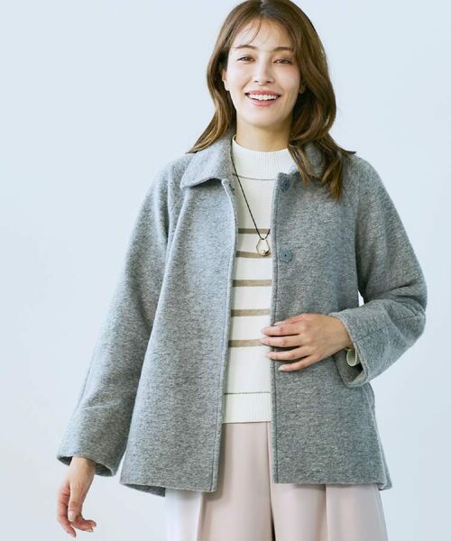 CORDIER / コルディア ステンカラーコート | 【M～4Lサイズ】イタリースライバーコート | 詳細21