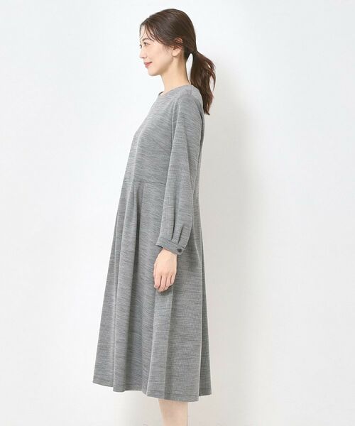 CORDIER / コルディア ミニ丈・ひざ丈ワンピース | 【M～3Lサイズ／洗える】クリアウール混ジャージワンピース | 詳細2
