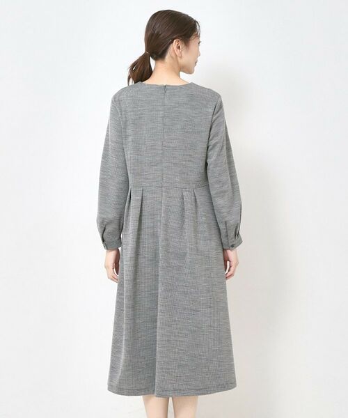 CORDIER / コルディア ミニ丈・ひざ丈ワンピース | 【M～3Lサイズ／洗える】クリアウール混ジャージワンピース | 詳細3
