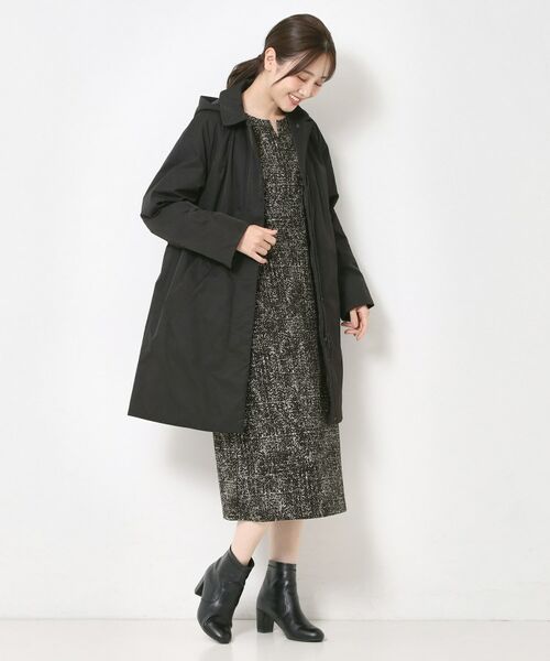 CORDIER / コルディア ミニ丈・ひざ丈ワンピース | 【M～4Lサイズ／洗える】セナプリントジャージワンピース | 詳細11