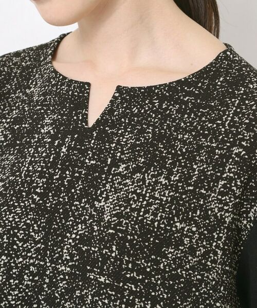 CORDIER / コルディア ミニ丈・ひざ丈ワンピース | 【M～4Lサイズ／洗える】セナプリントジャージワンピース | 詳細4