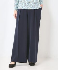 CORDIER / コルディア パンツ | 【S～4Lサイズ／ストレッチ／洗える】ステファニーワイドパンツ