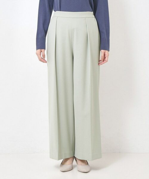 CORDIER / コルディア パンツ | 【S～4Lサイズ／ストレッチ／洗える】ステファニーワイドパンツ | 詳細1