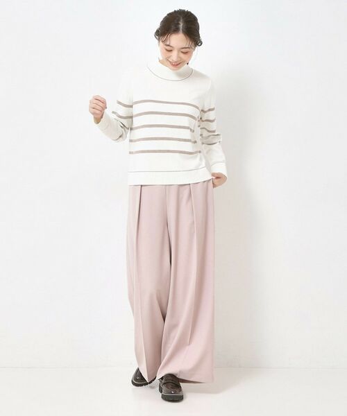 CORDIER / コルディア パンツ | 【S～4Lサイズ／ストレッチ／洗える】ステファニーワイドパンツ | 詳細11