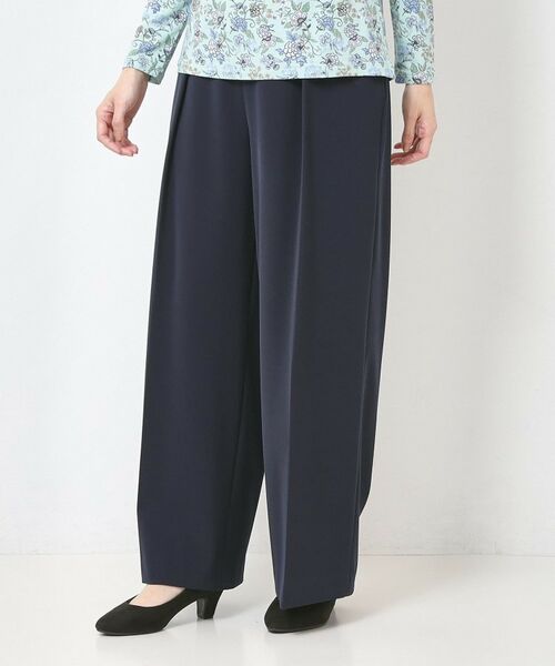 CORDIER / コルディア パンツ | 【S～4Lサイズ／ストレッチ／洗える】ステファニーワイドパンツ | 詳細13