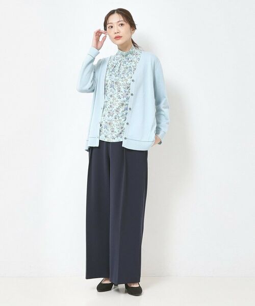 CORDIER / コルディア パンツ | 【S～4Lサイズ／ストレッチ／洗える】ステファニーワイドパンツ | 詳細14