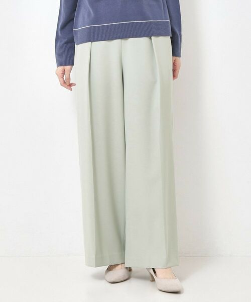 CORDIER / コルディア パンツ | 【S～4Lサイズ／ストレッチ／洗える】ステファニーワイドパンツ | 詳細17