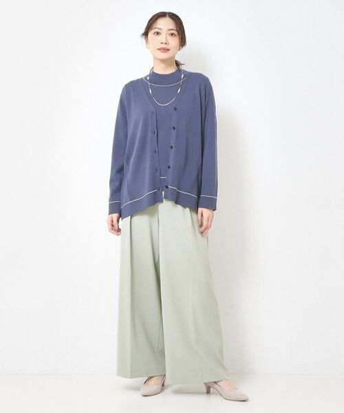 CORDIER / コルディア パンツ | 【S～4Lサイズ／ストレッチ／洗える】ステファニーワイドパンツ | 詳細19