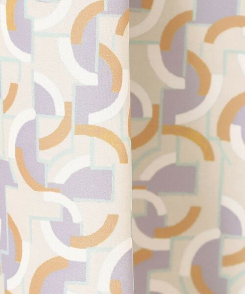 CORDIER / コルディア ロング・マキシ丈スカート | 【M～3Lサイズ／セットアップ／洗える】エスポワール幾何プリントスカート | 詳細11