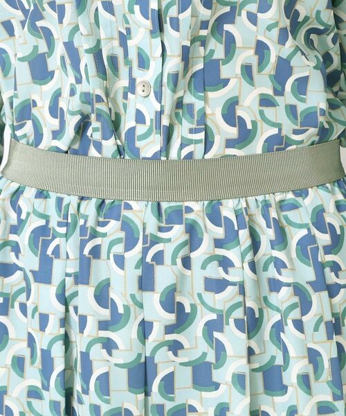 CORDIER / コルディア ロング・マキシ丈スカート | 【M～3Lサイズ／セットアップ／洗える】エスポワール幾何プリントスカート | 詳細4