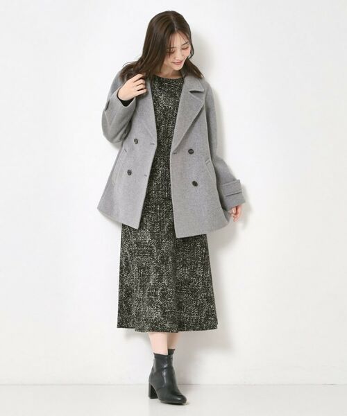 CORDIER / コルディア スカート | 【S～4Lサイズ／セットアップ／洗える】セナプリントジャージセミフレアスカート | 詳細9