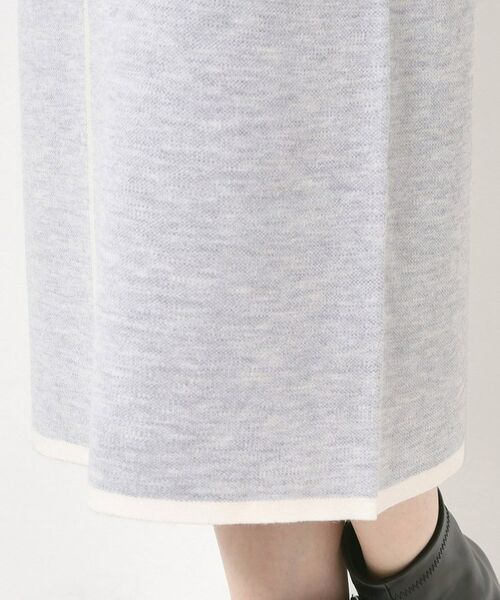 CORDIER / コルディア ロング・マキシ丈スカート | 【セットアップ】ウールブレンド配色ラインニットスカート | 詳細5