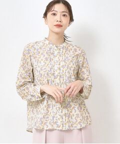 CORDIER / コルディア シャツ・ブラウス | 【M～3Lサイズ／セットアップ／洗える】エスポワール幾何プリントブラウス