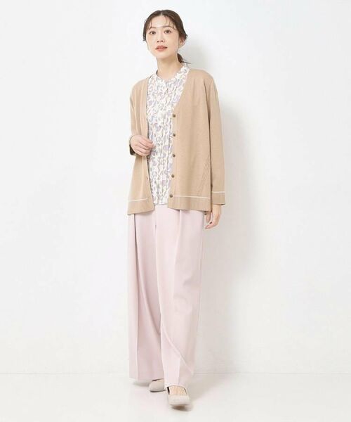 CORDIER / コルディア シャツ・ブラウス | 【M～3Lサイズ／セットアップ／洗える】エスポワール幾何プリントブラウス | 詳細11