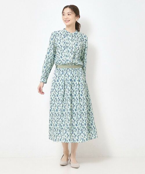 CORDIER / コルディア シャツ・ブラウス | 【M～3Lサイズ／セットアップ／洗える】エスポワール幾何プリントブラウス | 詳細14