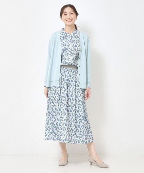 CORDIER / コルディア シャツ・ブラウス | 【M～3Lサイズ／セットアップ／洗える】エスポワール幾何プリントブラウス | 詳細16