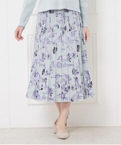 CORDIER / コルディア ロング・マキシ丈スカート | 【入卒セレモニー／おでかけ／セットアップ】フラワージャカードスカート