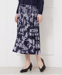CORDIER / コルディア ロング・マキシ丈スカート | 【入卒セレモニー／おでかけ／セットアップ】フラワージャカードスカート
