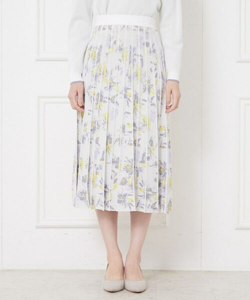 CORDIER / コルディア ロング・マキシ丈スカート | 【入卒セレモニー／おでかけ／セットアップ】フラワージャカードスカート | 詳細1