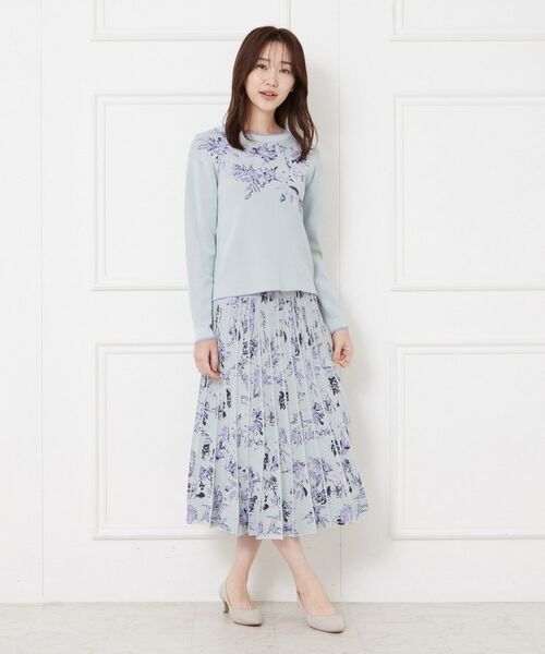 CORDIER / コルディア ロング・マキシ丈スカート | 【入卒セレモニー／おでかけ／セットアップ】フラワージャカードスカート | 詳細12
