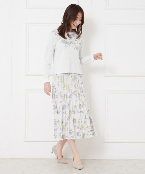CORDIER / コルディア ロング・マキシ丈スカート | 【入卒セレモニー／おでかけ／セットアップ】フラワージャカードスカート | 詳細7