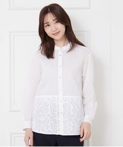 CORDIER / コルディア シャツ・ブラウス | 【入卒セレモニー／おでかけ】フラワーモチーフ刺繍ブラウス