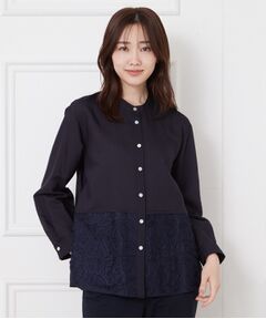 CORDIER / コルディア シャツ・ブラウス | 【入卒セレモニー／おでかけ】フラワーモチーフ刺繍ブラウス