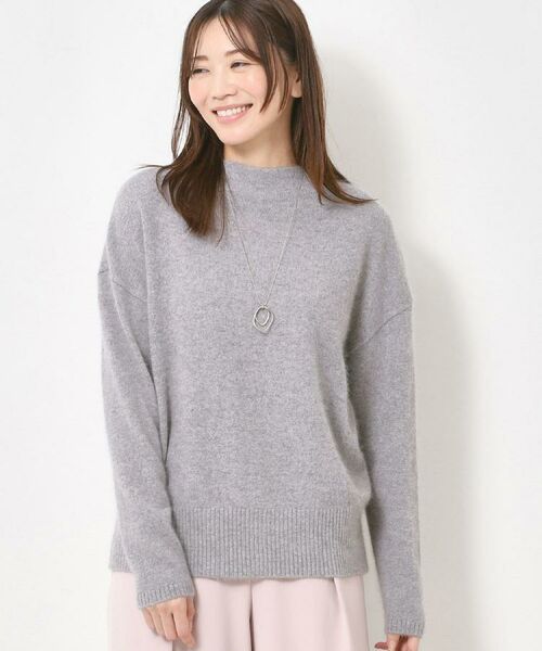 CORDIER / コルディア ニット・セーター | 【M～3Lサイズ】アンナ カラーニット（グレー(012)）