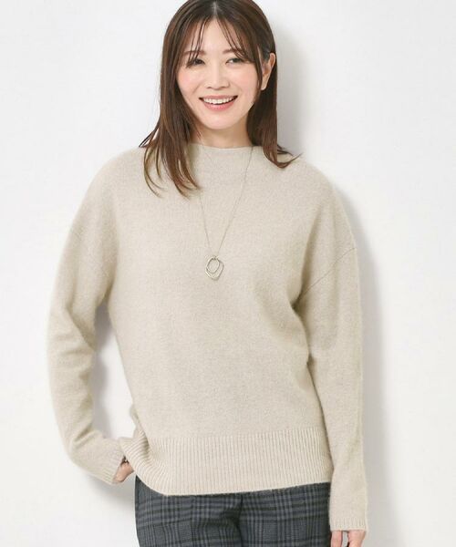 CORDIER / コルディア ニット・セーター | 【M～3Lサイズ】アンナ カラーニット（グレージュ(050)）