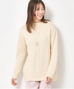 ノイエミドル クリアカラーチュニックニット