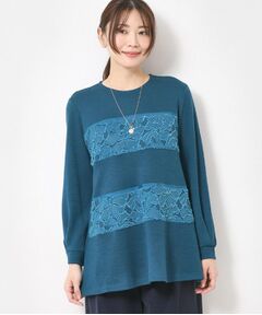 CORDIER / コルディア チュニック | レーステープデザインチュニックプルオーバー