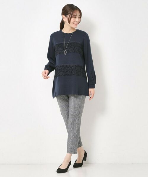 CORDIER / コルディア チュニック | レーステープデザインチュニックプルオーバー | 詳細12
