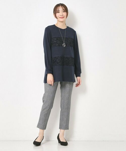 CORDIER / コルディア チュニック | レーステープデザインチュニックプルオーバー | 詳細13