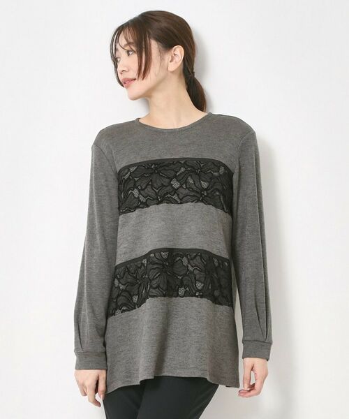 CORDIER / コルディア チュニック | レーステープデザインチュニックプルオーバー | 詳細15