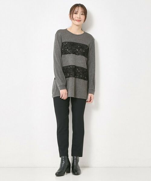 CORDIER / コルディア チュニック | レーステープデザインチュニックプルオーバー | 詳細16