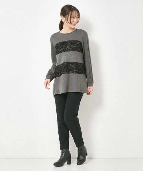 CORDIER / コルディア チュニック | レーステープデザインチュニックプルオーバー | 詳細17