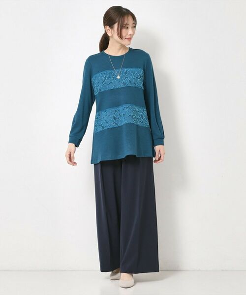 CORDIER / コルディア チュニック | レーステープデザインチュニックプルオーバー | 詳細8