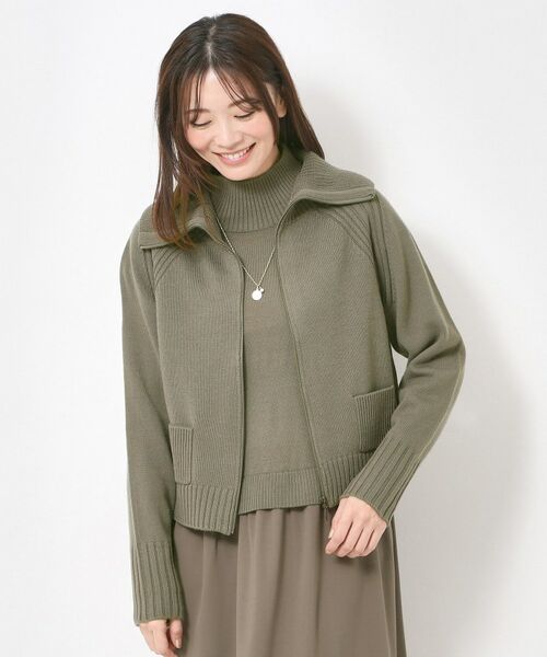 CORDIER / コルディア カーディガン・ボレロ | 【M～4Lサイズ／セットアップ可】ソフト5ジップアップカーディガン | 詳細20