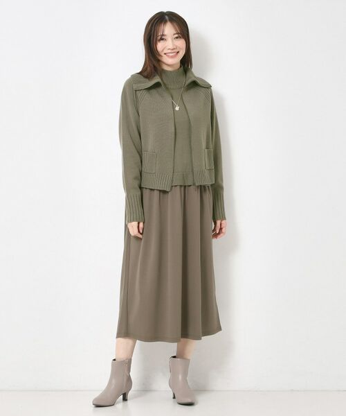 CORDIER / コルディア カーディガン・ボレロ | 【M～4Lサイズ／セットアップ可】ソフト5ジップアップカーディガン | 詳細22