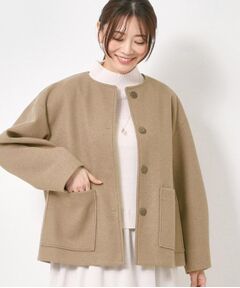 CORDIER / コルディア ノーカラージャケット | 【M～3Lサイズ】エアニー ノーカラージャケット