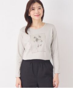 CORDIER / コルディア カットソー | 【M～4Lサイズ】フラワーフォトTシャツ