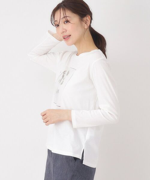 CORDIER / コルディア カットソー | 【M～4Lサイズ】フラワーフォトTシャツ | 詳細7