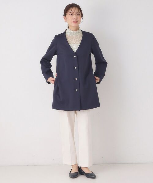 CORDIER / コルディア カットソー | 【M～4Lサイズ】チュールハイネックプルオーバー | 詳細12