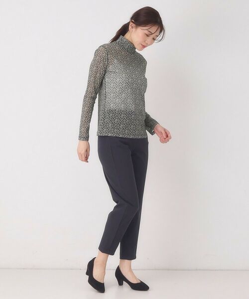 CORDIER / コルディア カットソー | 【M～4Lサイズ】チュールハイネックプルオーバー | 詳細17