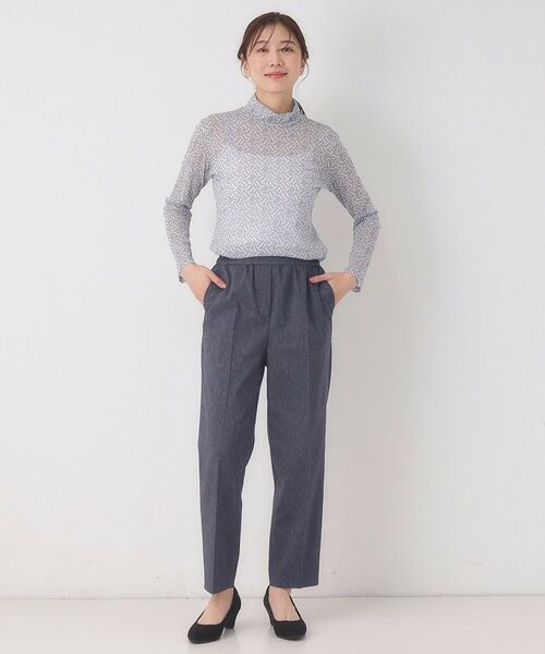 CORDIER / コルディア カットソー | 【M～4Lサイズ】チュールハイネックプルオーバー | 詳細20