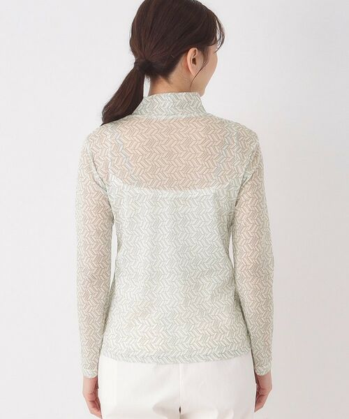 CORDIER / コルディア カットソー | 【M～4Lサイズ】チュールハイネックプルオーバー | 詳細3